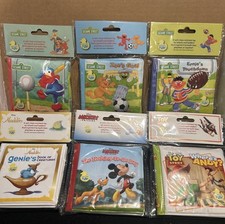 6 Sesame Street Mickey Mouse Disney Bath Books Infant Baby Waterproof Float New