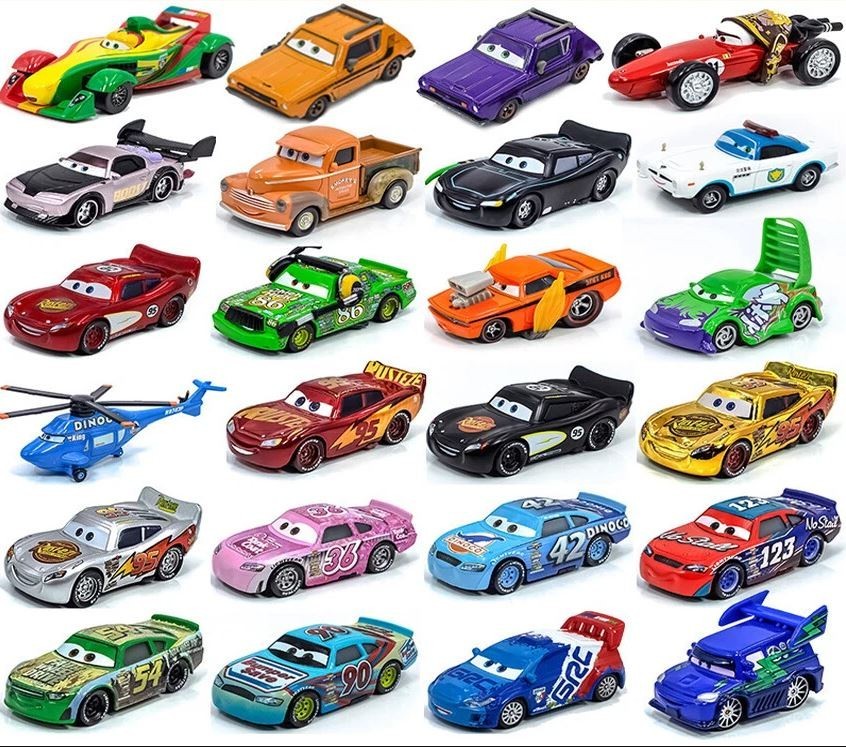 Disney Pixar Cars Lot Lightning McQueen 1:55 Diecast Model Car Toys Gift Kids