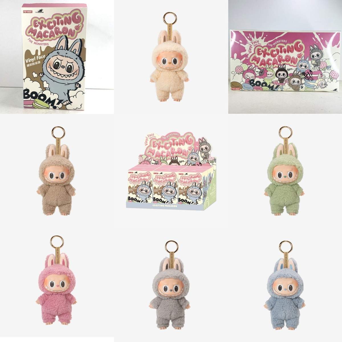 POP MART Labubu The Monsters Exciting Macaron Series Plush Figure Plush Dolls