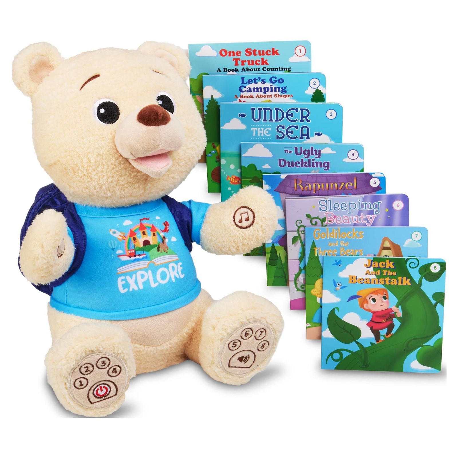 Spark Create Imagine Interactive Learning Bear, Recites 8 Stories, Sings 6 Songs