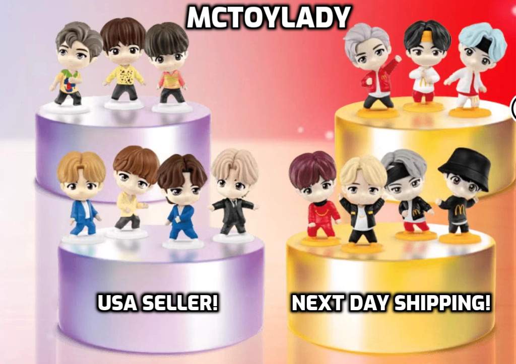 McDonald’s TinyTan x BTS 2025 Happy Meal Toys! Next Day Shipping! U.S.A. Seller!