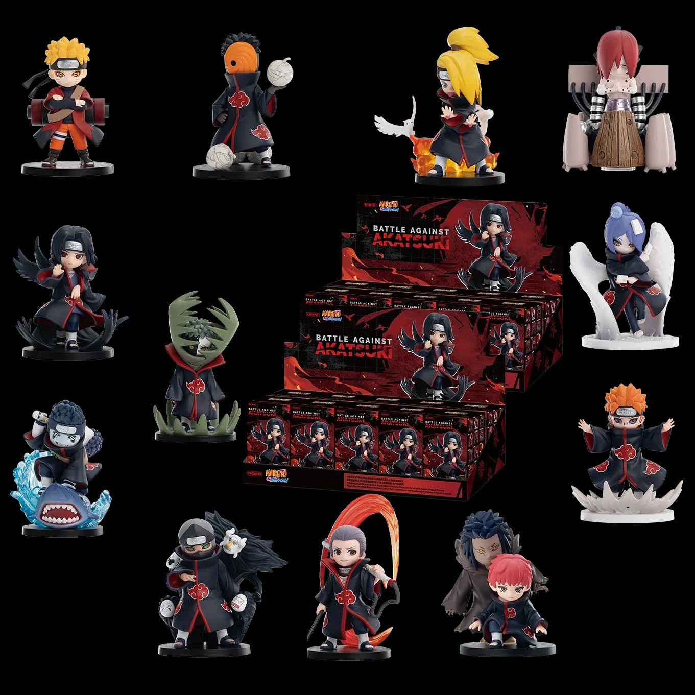 POP MART x Naruto Shippuden Series Battle Against Akatsuki Confirmed Figure Open