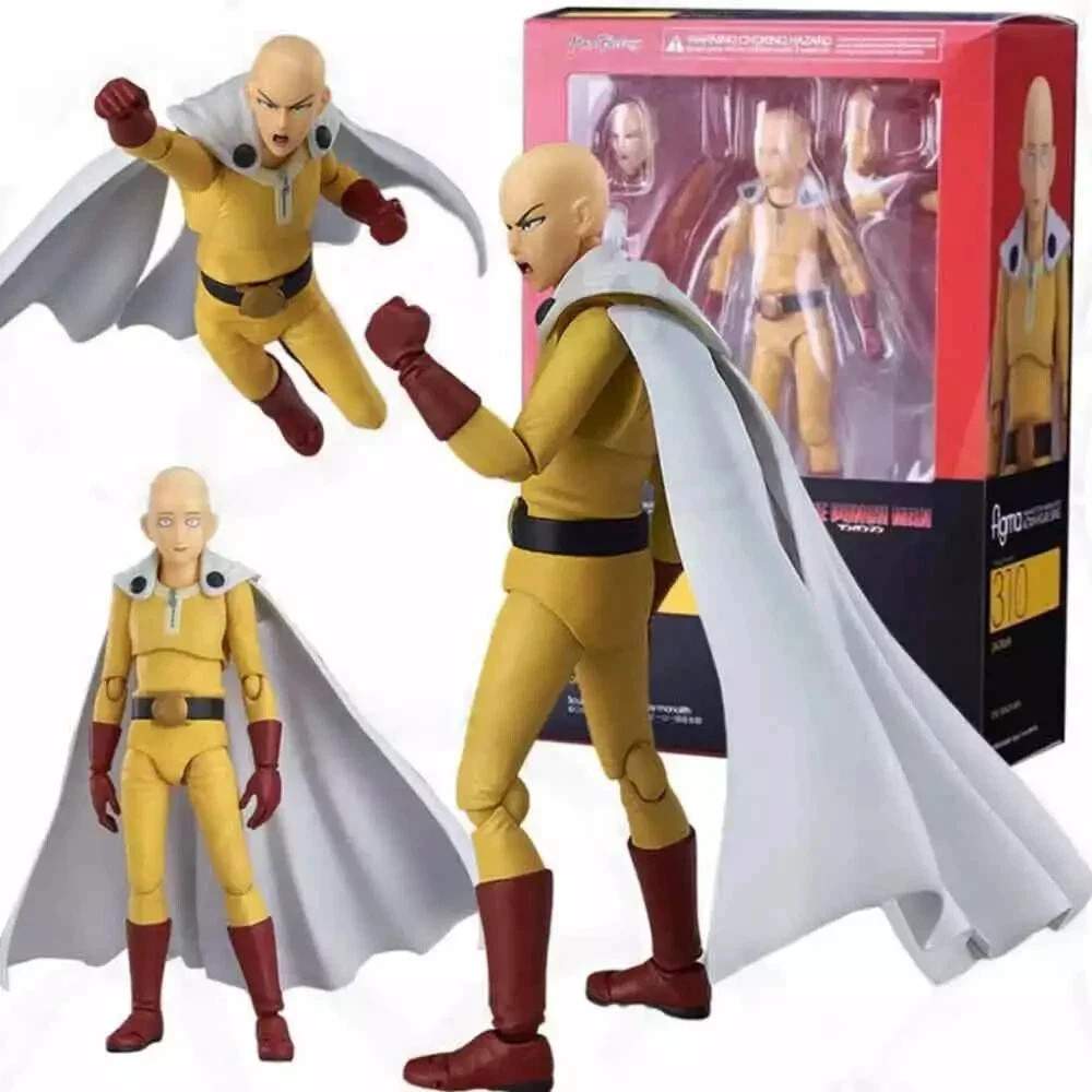 One Punch Man Saitama Action Figures Figma 310 Model Toys -NEW