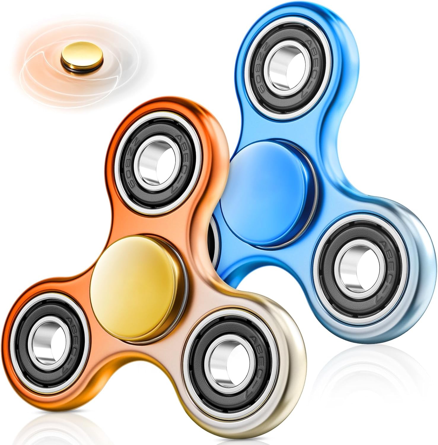 Fidget Spinner 2 Pack for Adults, Sensory Spinners Kids 8-12 with…