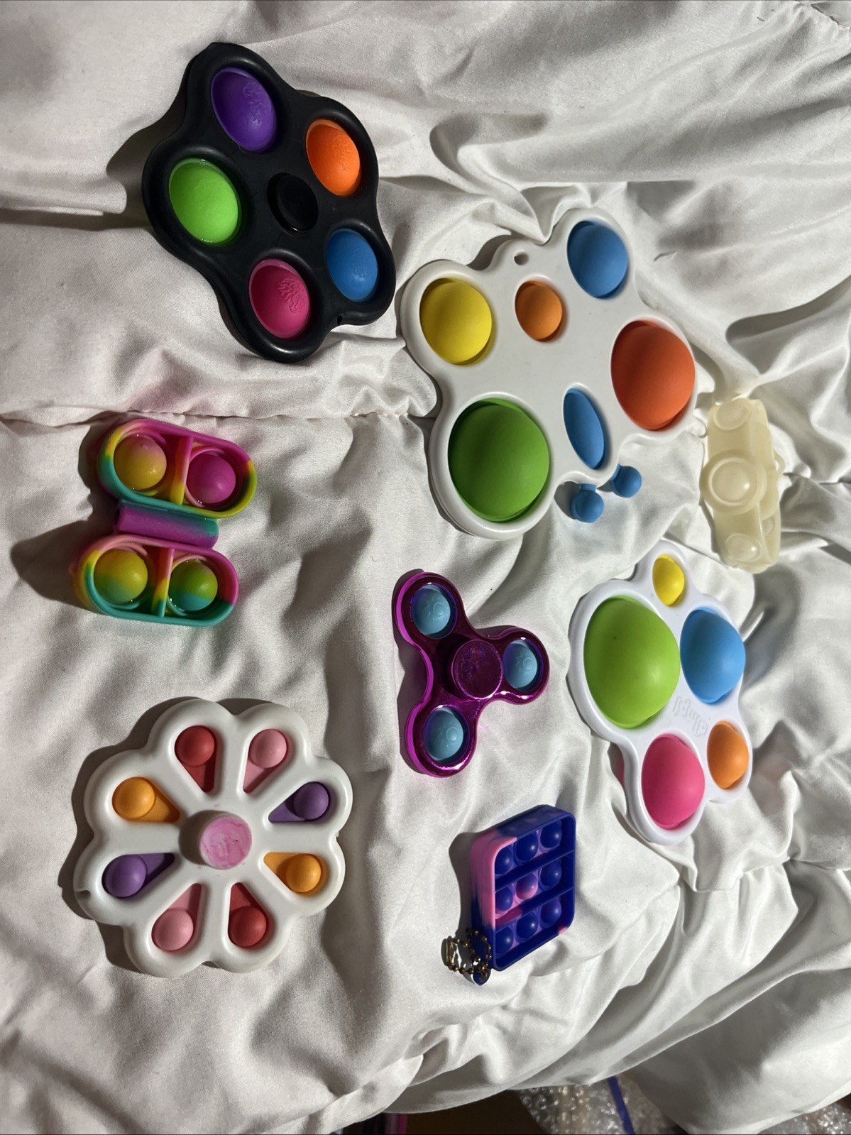 Fidget Simple Fidget Pack, 8 Pc. Fidget Toys Set with Popping Fidget Sensory VG