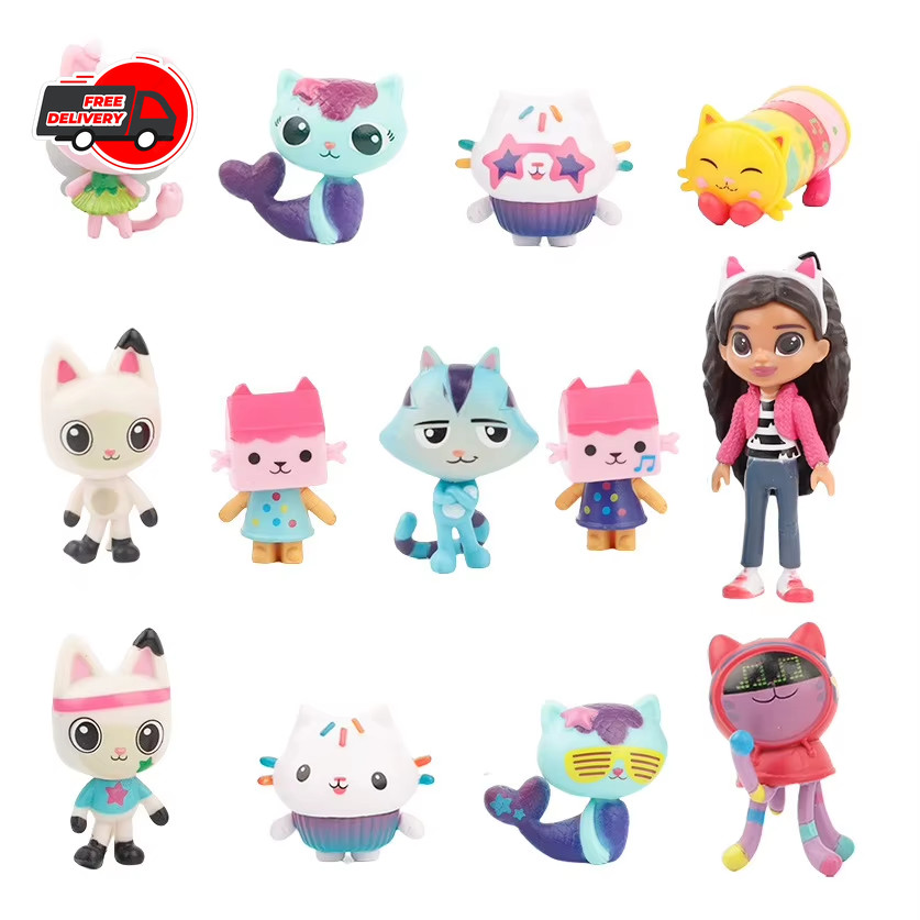 Gabby’s Dollhouse 13pcs Figures Set Cute Doll Model Collection Toys Play Gift