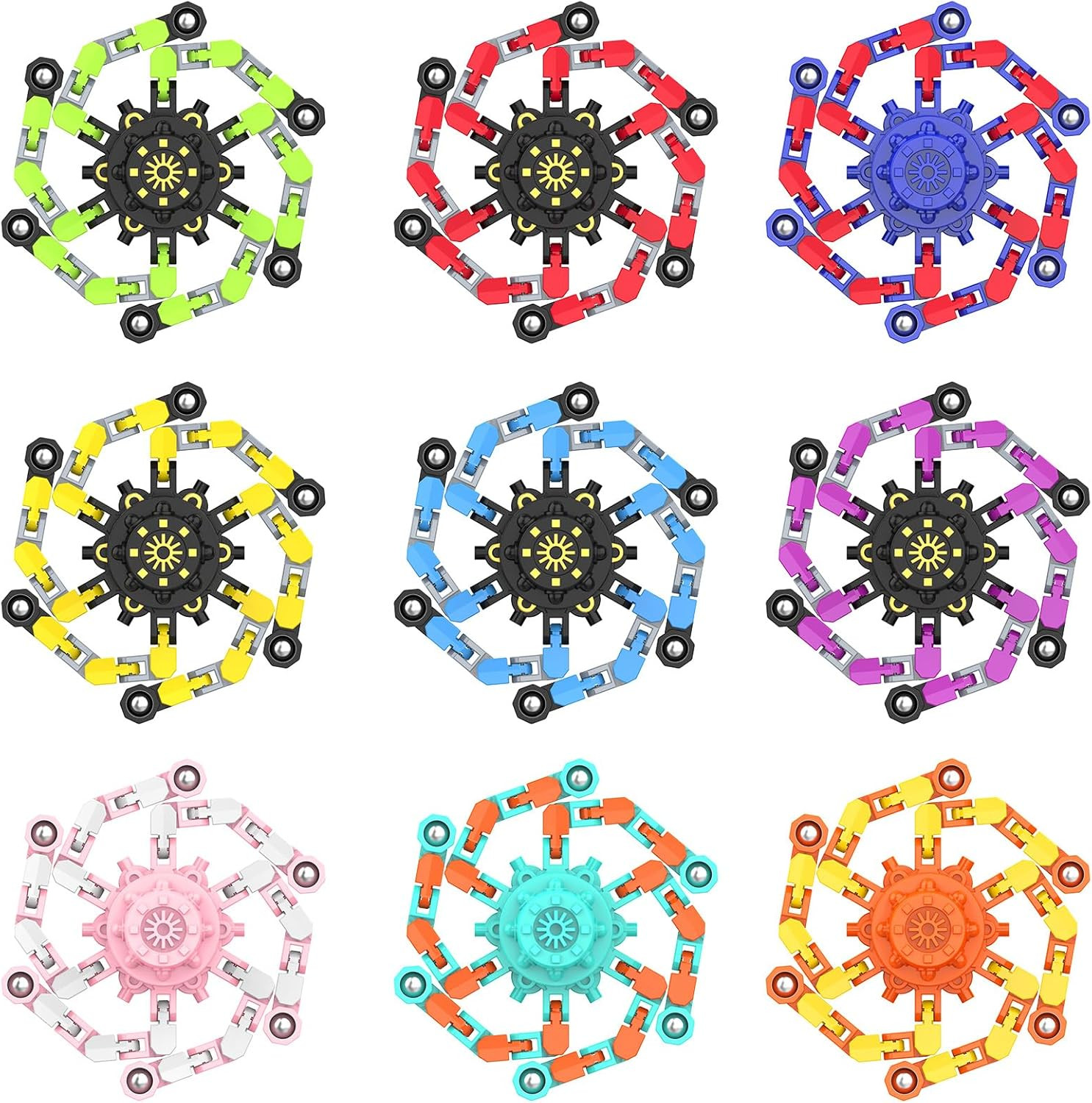 Transformable Fidget Spinners,Funny Stress Relief Sensory Fidget Toys,Deformable