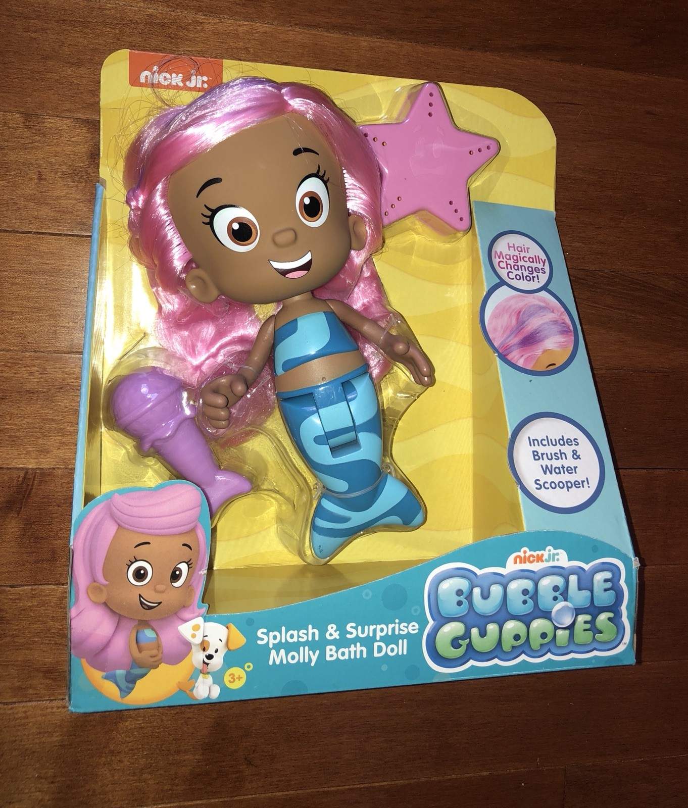 Bubble Guppies Splash & Surprise Molly Bath Doll Toy New Free Shipping