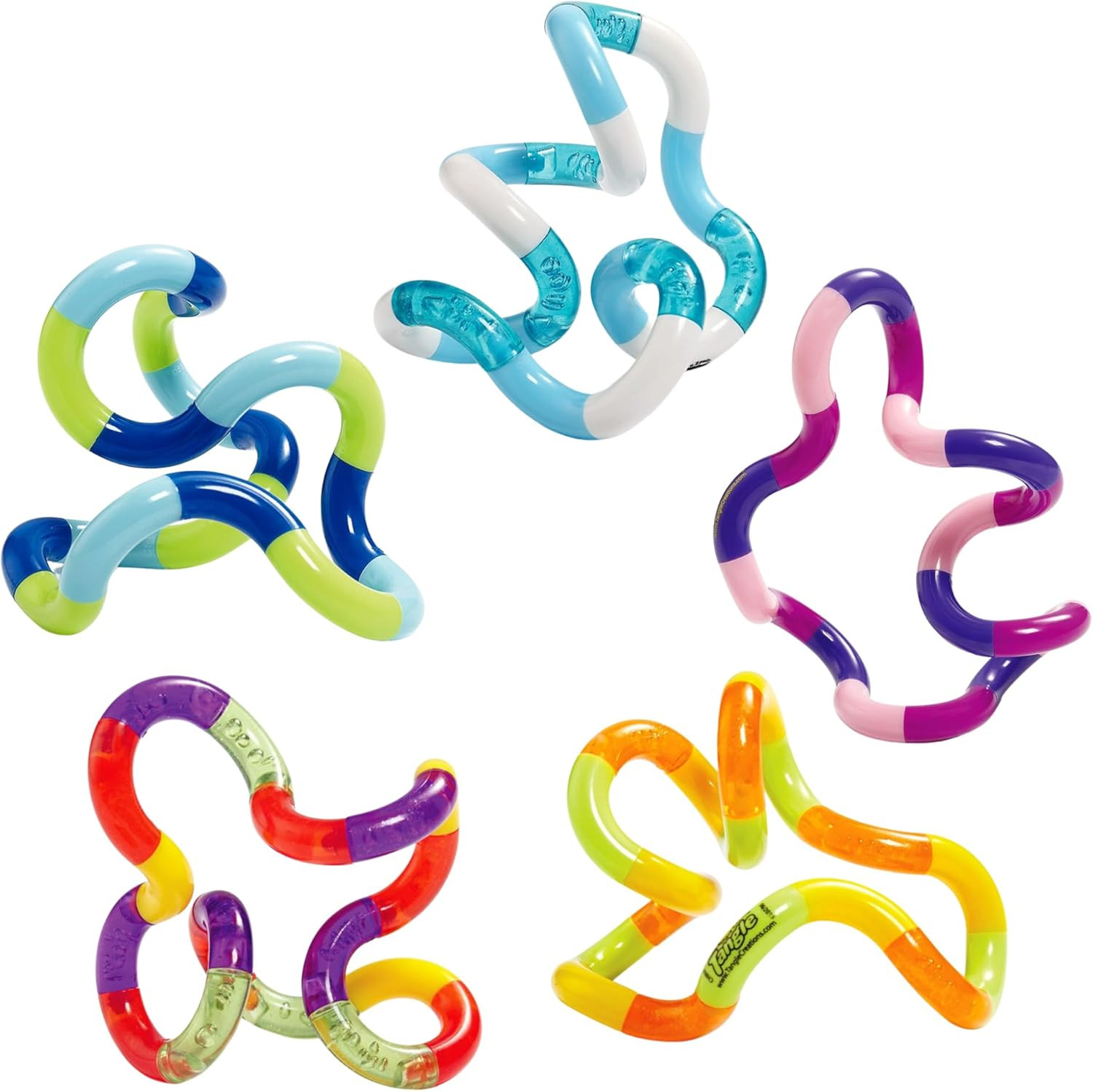 Jr Classic (5-Pack) – Genuine Fidget Toys – Twisty Fidget Pack for Kids and Adul