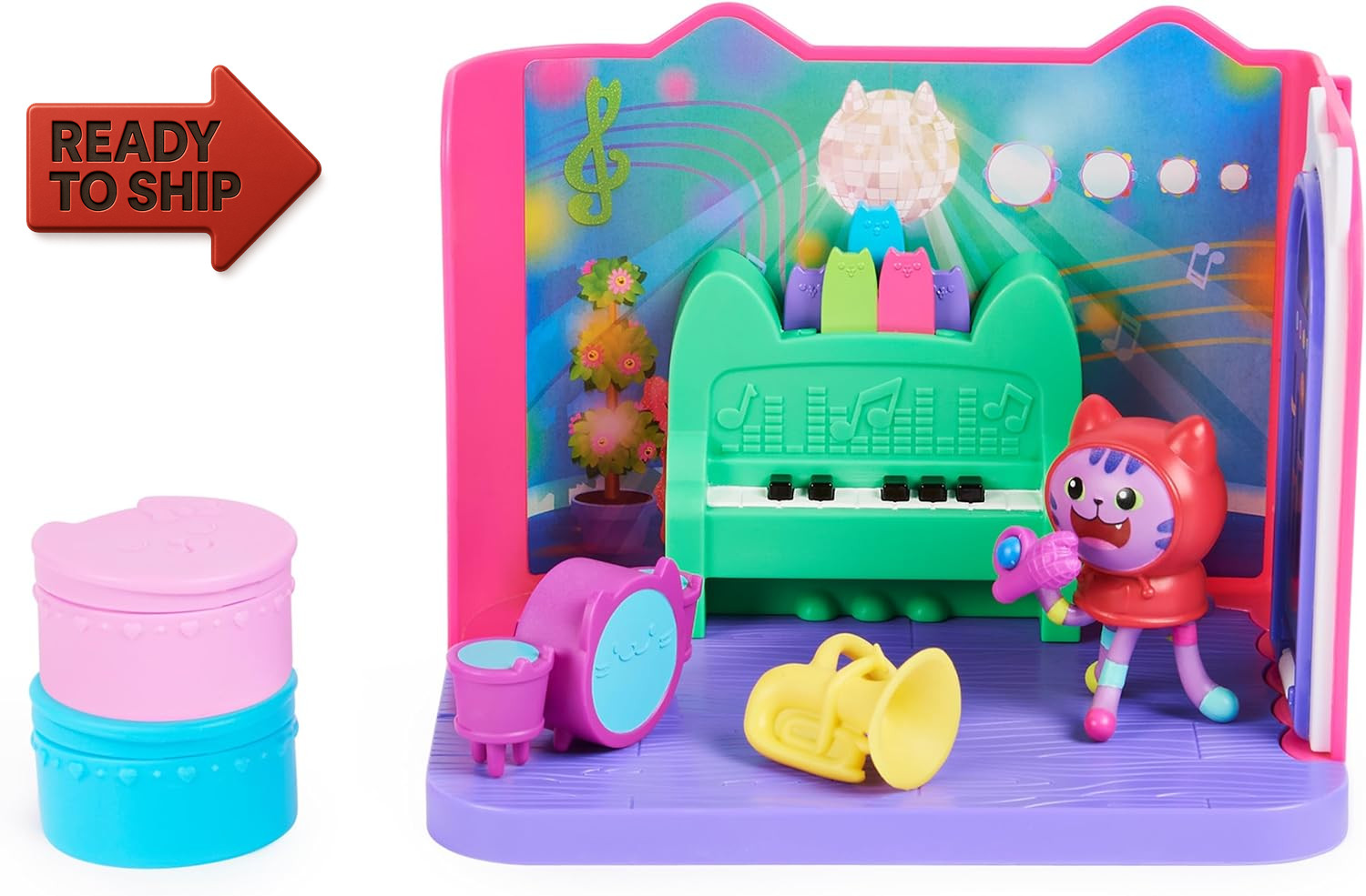 , Groovy Music Room with Daniel James Catnip Figure, 2 Accesso