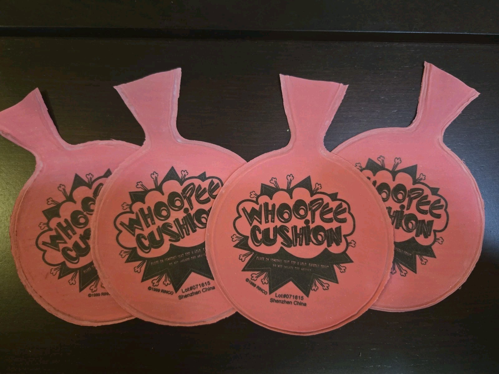 Lot Of 4 Mini 3in Whoopie Cushions Gift Bag Toy