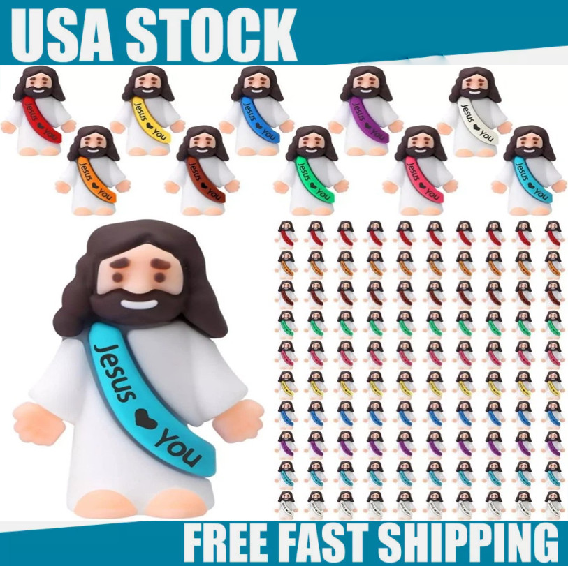 100 P Mini Jesus Figures Jesus Loves You Original Design Jesus Toys Little Jes&