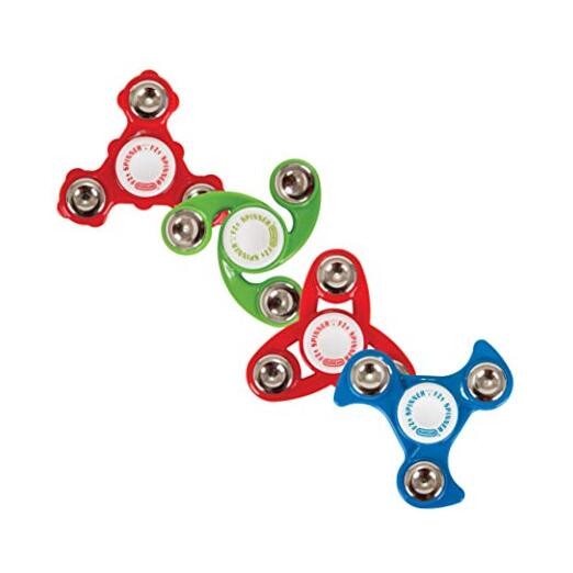 Toys Fidget Spinner Pack, Fidget and Sensory Toy Assorted Shapes, 4 Value Pack