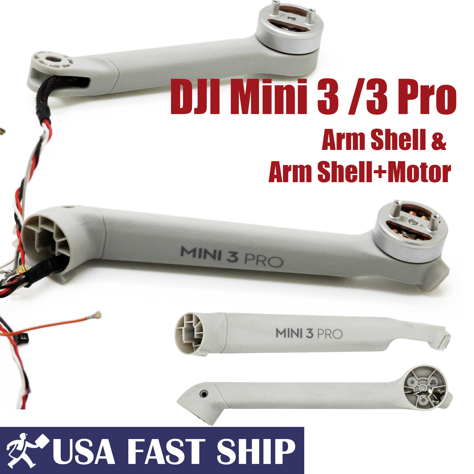 OEM Left Right Rear Front Arm Shell ± Motor Replace For DJI Mini 3 / 3 Pro Drone