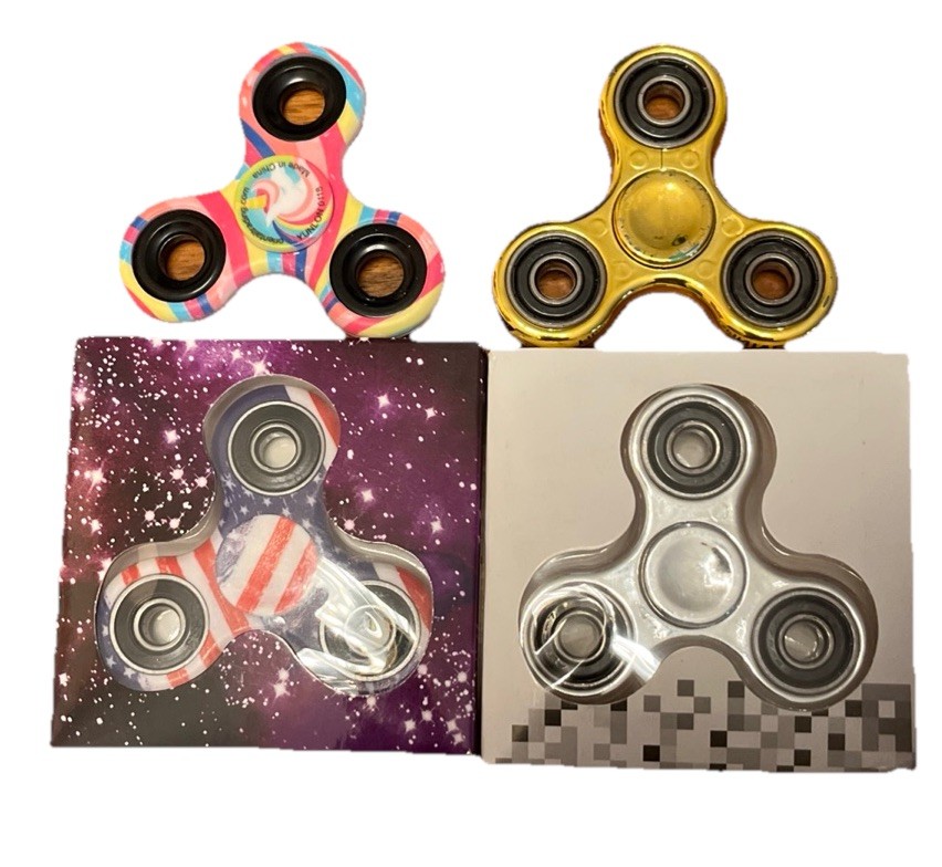 Fidget Spinners Toys 4 Pack Sensory Hand Fidget Pack Bulk Anxiety Toys Stress…
