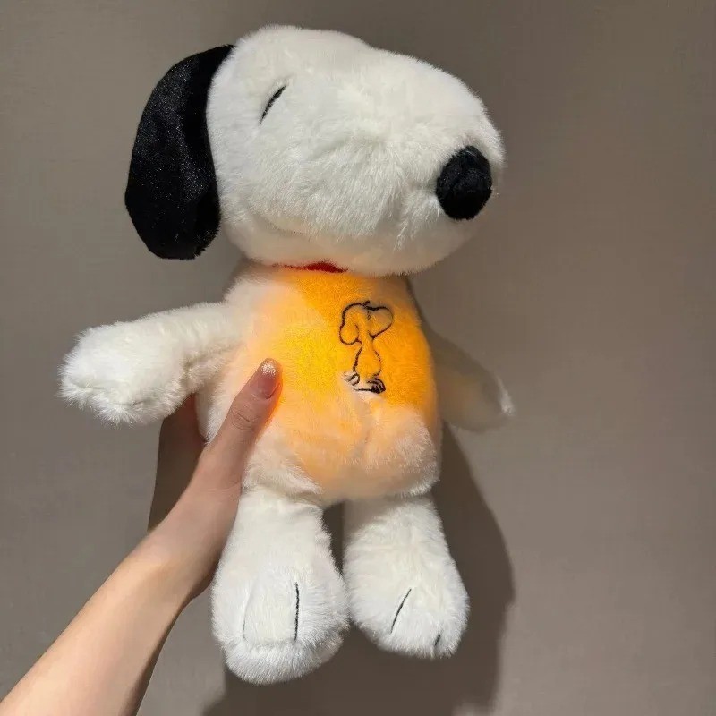 2026 Breathing Snoopy Glow Plush Toy with Relaxing Music – Perfect Bedtime Frien