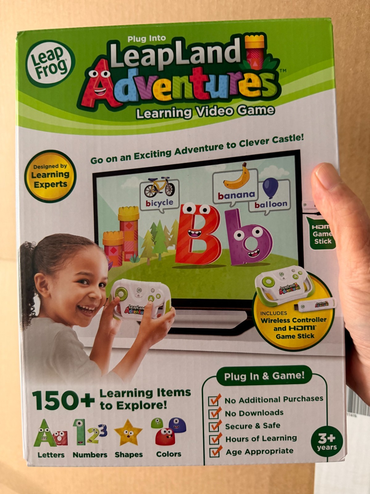LeapFrog LeapLand Adventures Learning Game HDMI Stick Kids Age 3+ Gift FREE SHIP