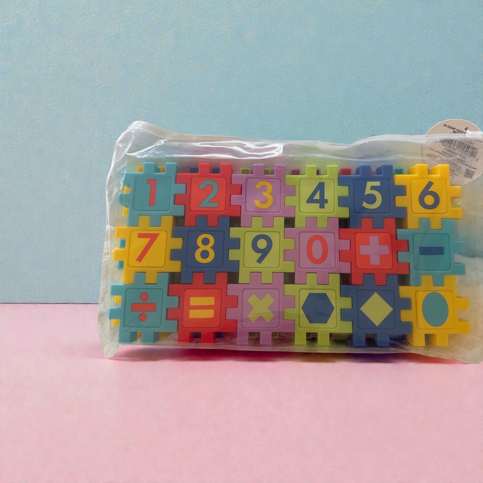 54 Puzzle Connectors Number Learning Toy – Math Counting Educational Kit