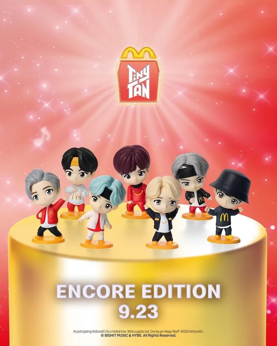 2025 McDonald’s Tinytan x BTS Encore Edition Happy Meal Toys Sets or Singles