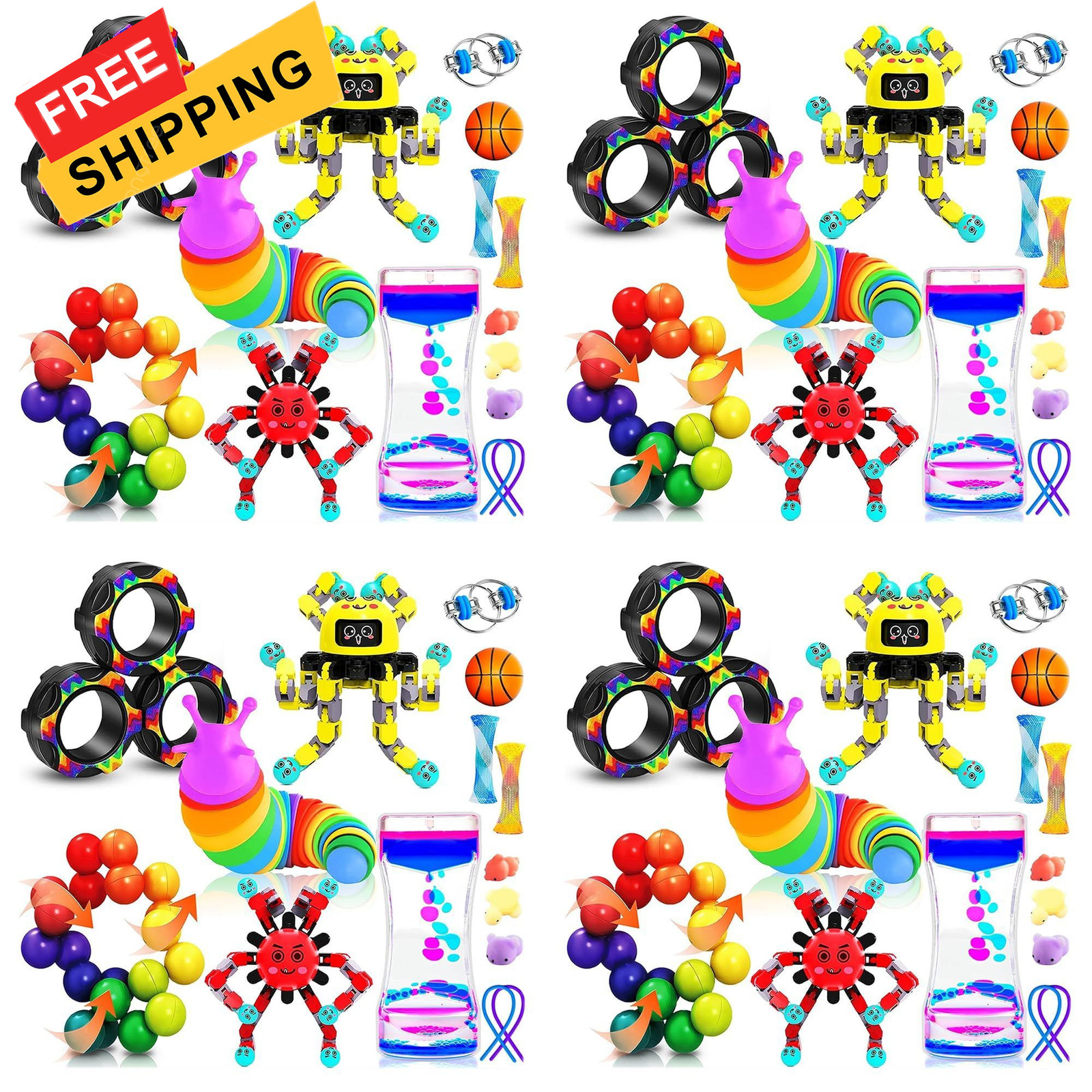 Stocking Stuffers for Kids Adult, 60Pack Fidget Toys Bulk Sensory Autism…