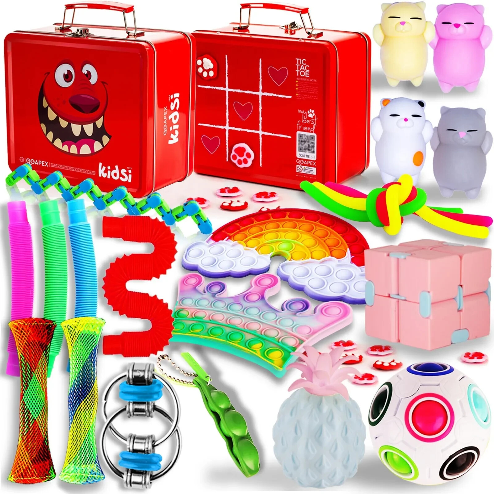 Fidget Toy Pack-Fidgets- Fidget Toys-32Pcs fidget pack in a Toy Box  SH-1