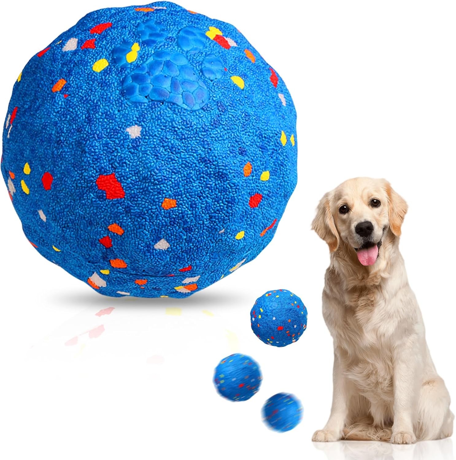 Auto Moving Interactive Dog Toy Ball, Smart Bouncing Rolling Ball 2 Modes USB