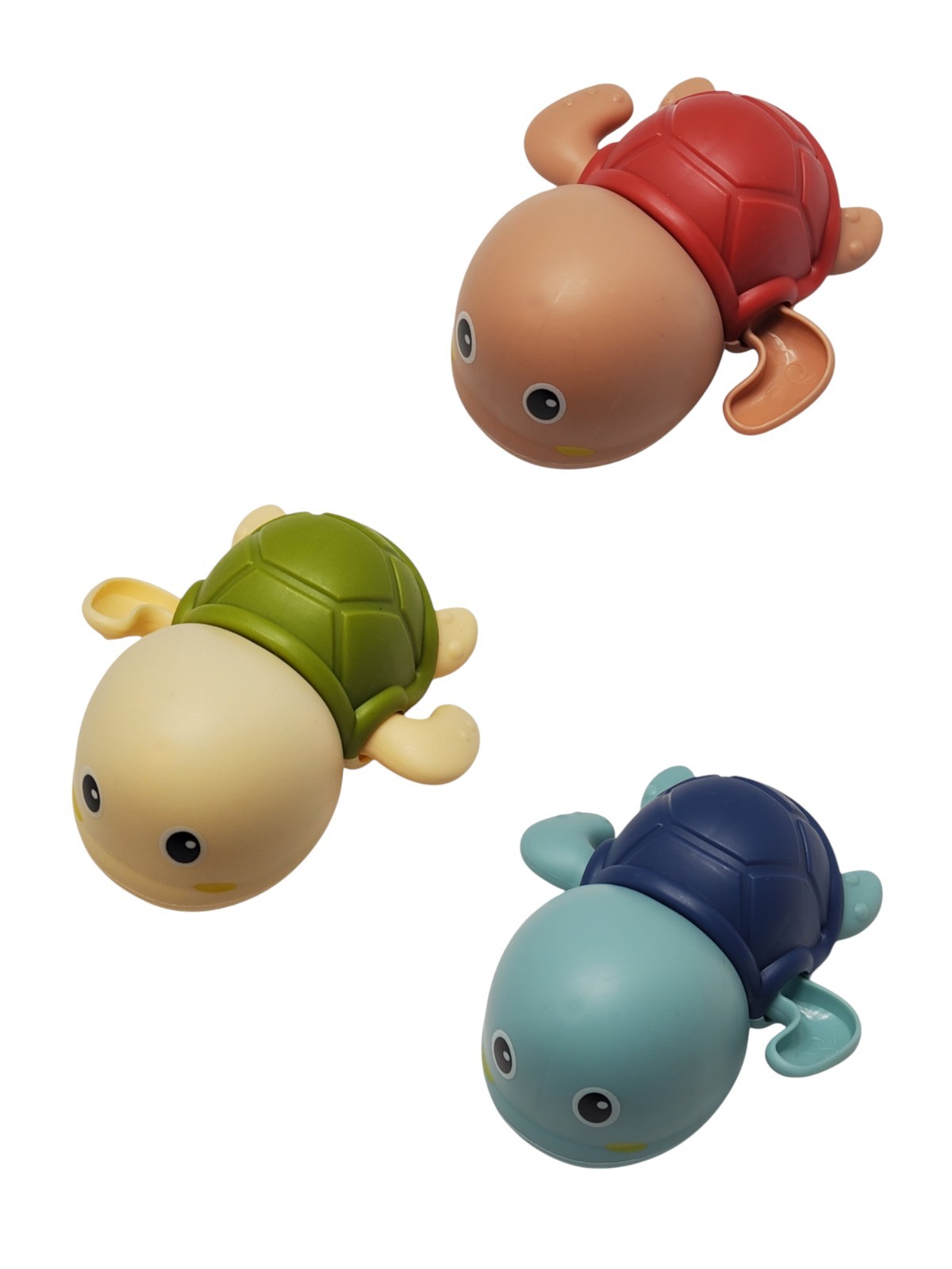 Bath toys 3pc cute swimming bath colorful turtle toys babies 1-3 year old
