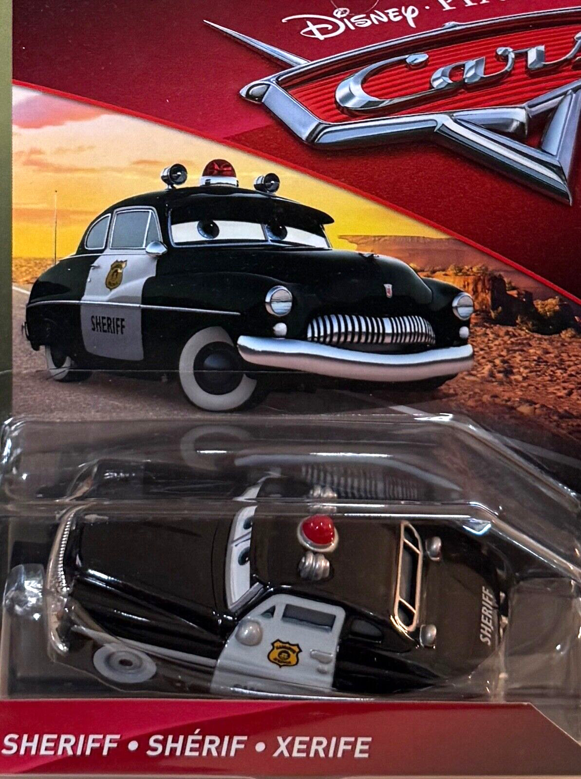DISNEY PIXAR CARS “SHERIFF”, NEW IN PACKAGE, SHIP WORLD WIDE