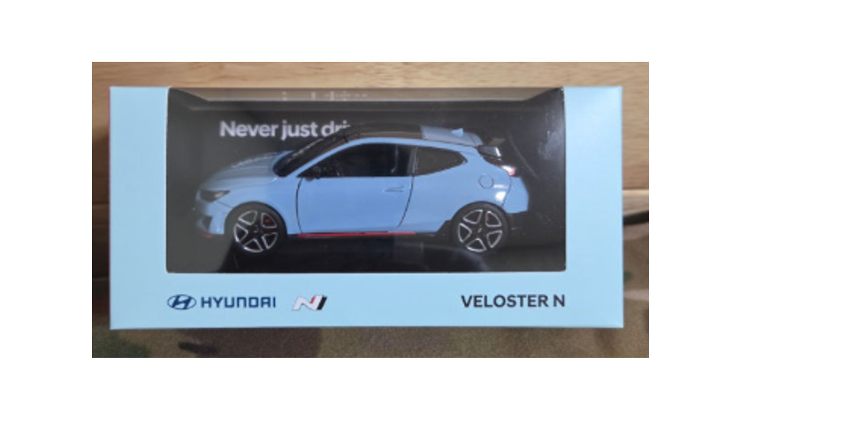 Hyundai Veloster N Diecast Model Car 1/38 Scale – Performance Blue – New in Box