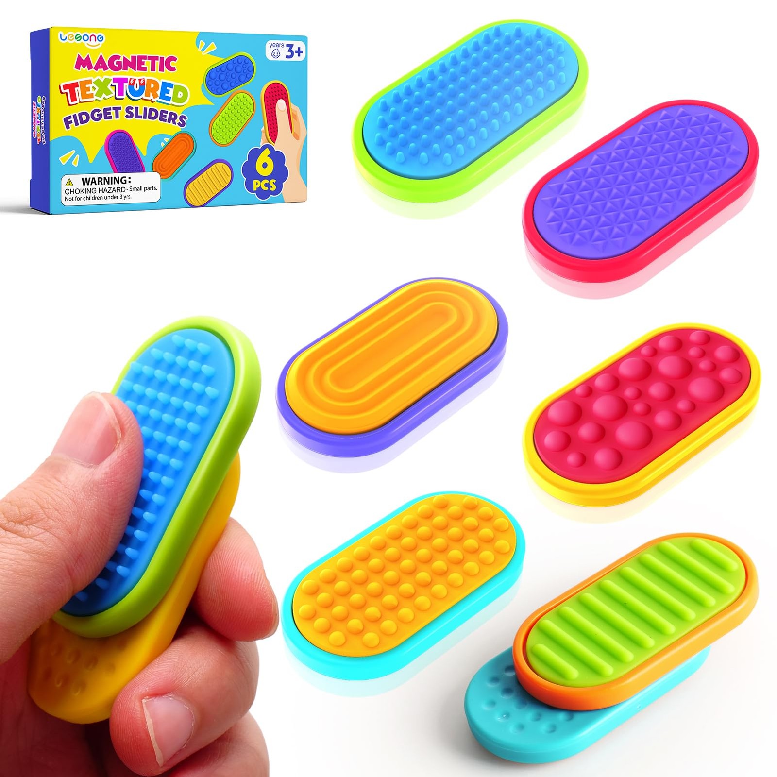 Magnetic Fidget Toys for Kids and Adults Stress Relief Sliders for Autism