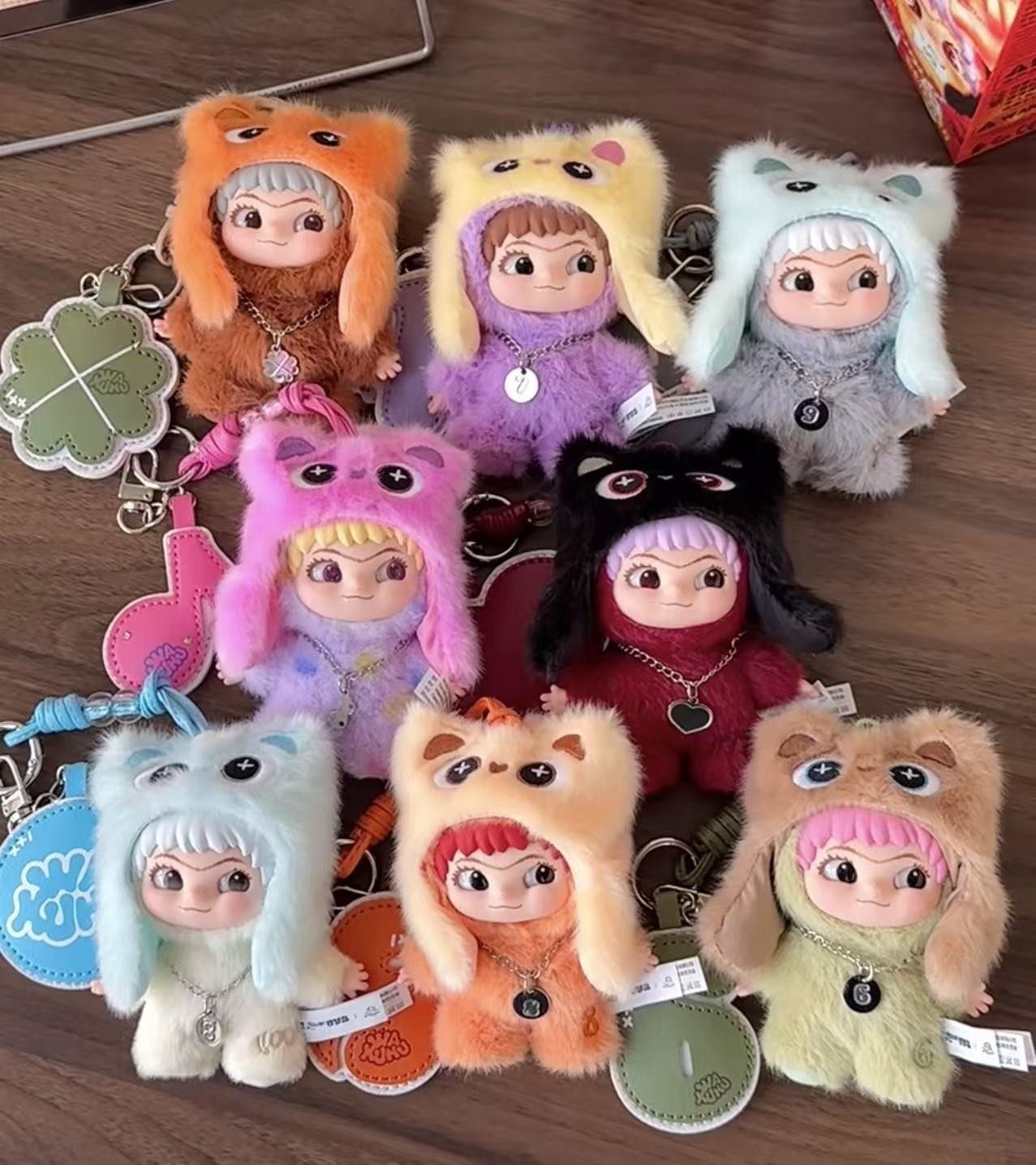 Wakuku On A Roll Series Blind Box Figures Toy Vinyi Plush Doll Pandent New