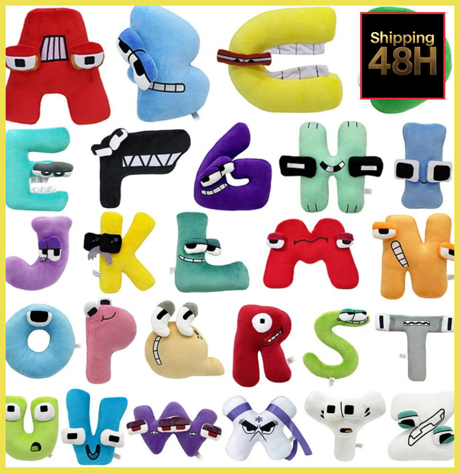 ✨ Alphabet Lore Plush Toys | ABC Letter Stuffed Animal Educational Gift for Kid