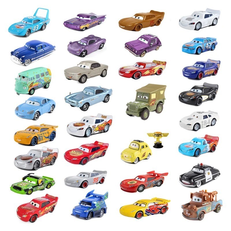 Disney Pixar Cars Lot Lightning McQueen 1:55 Diecast Model Car Toys Gift Kids