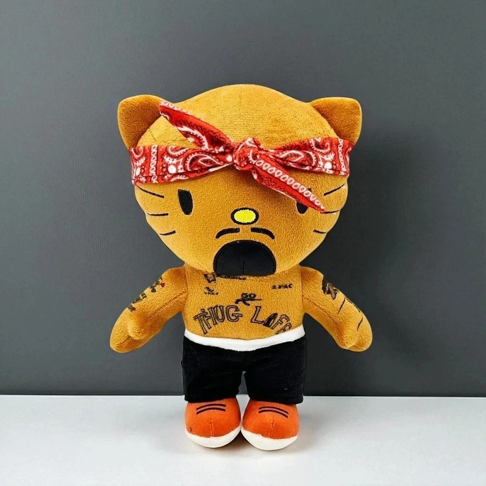 10″ Tupac Shakur Plush Toy, Rapper Crossover Doll Collectible Gift