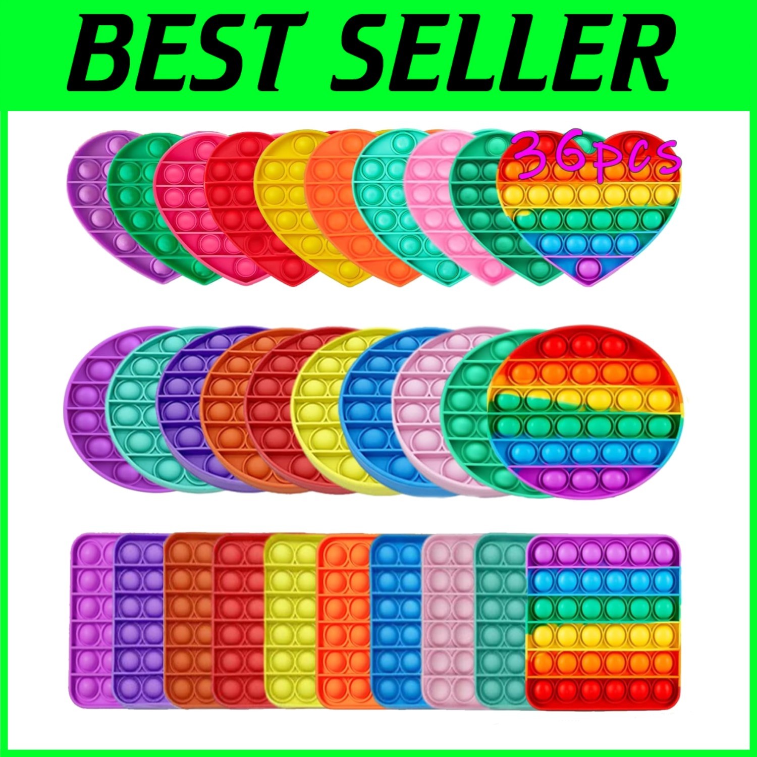 36 Pcs Fidget Toys Set for Stress Relief