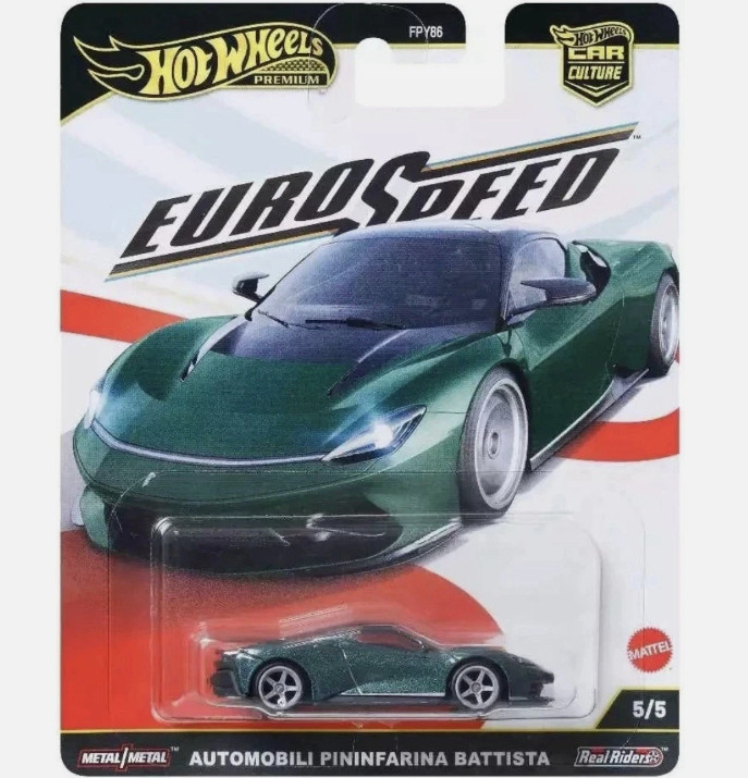 Hot Wheels Automobili Pinifarina Battista Green Euro Speed FPY86-961 L 1/64
