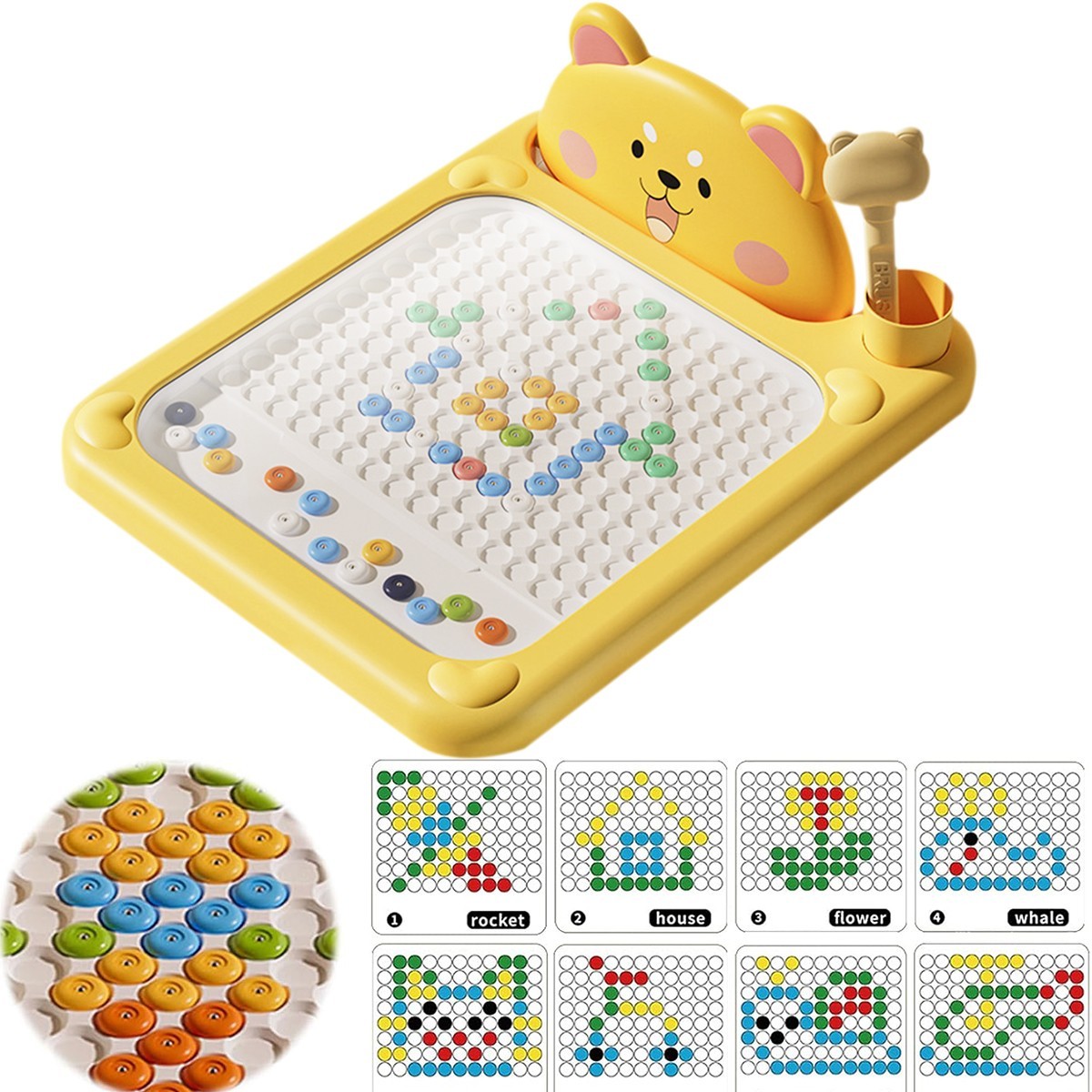 Magnetic Drawing Board Cartoon Lovely Dot Doodle Board For Kid For Nursery US..