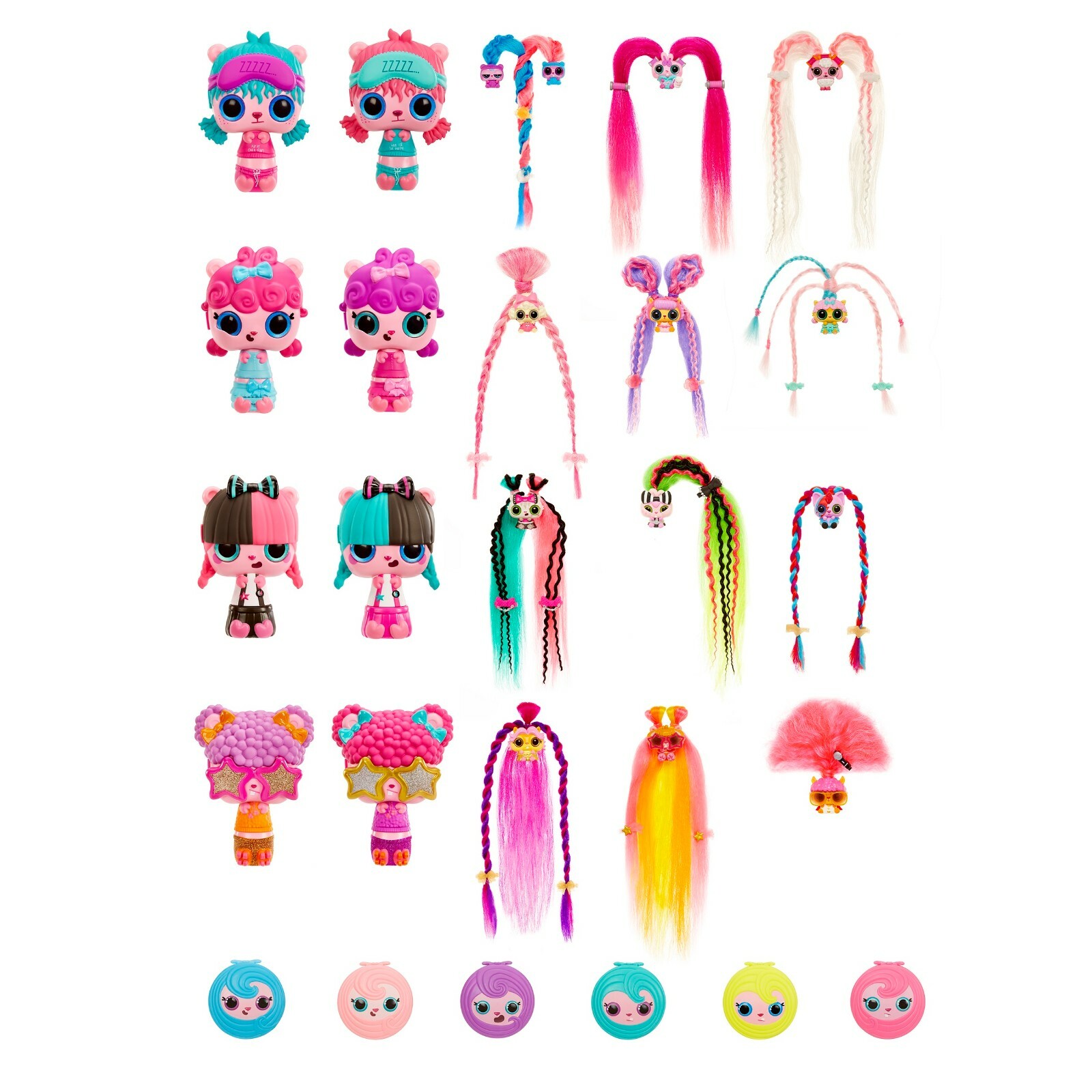 PopPopHair Surprise 3-in-1 Pop Pets with Long Brushable Hair Assorted Styles