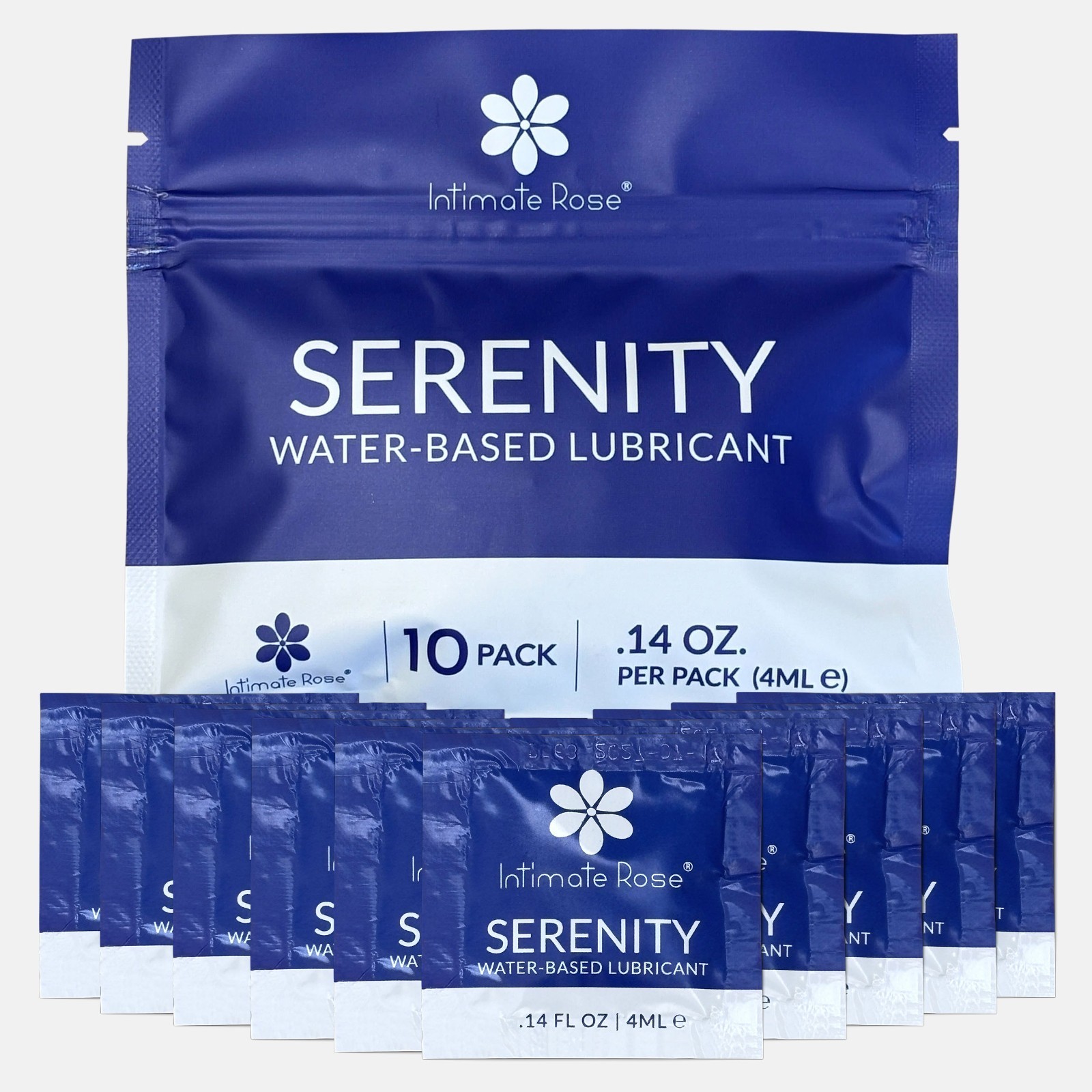 Water-Based Lubricant Travel Pack – 10 Single-Use Sachets, Lube for Men Women