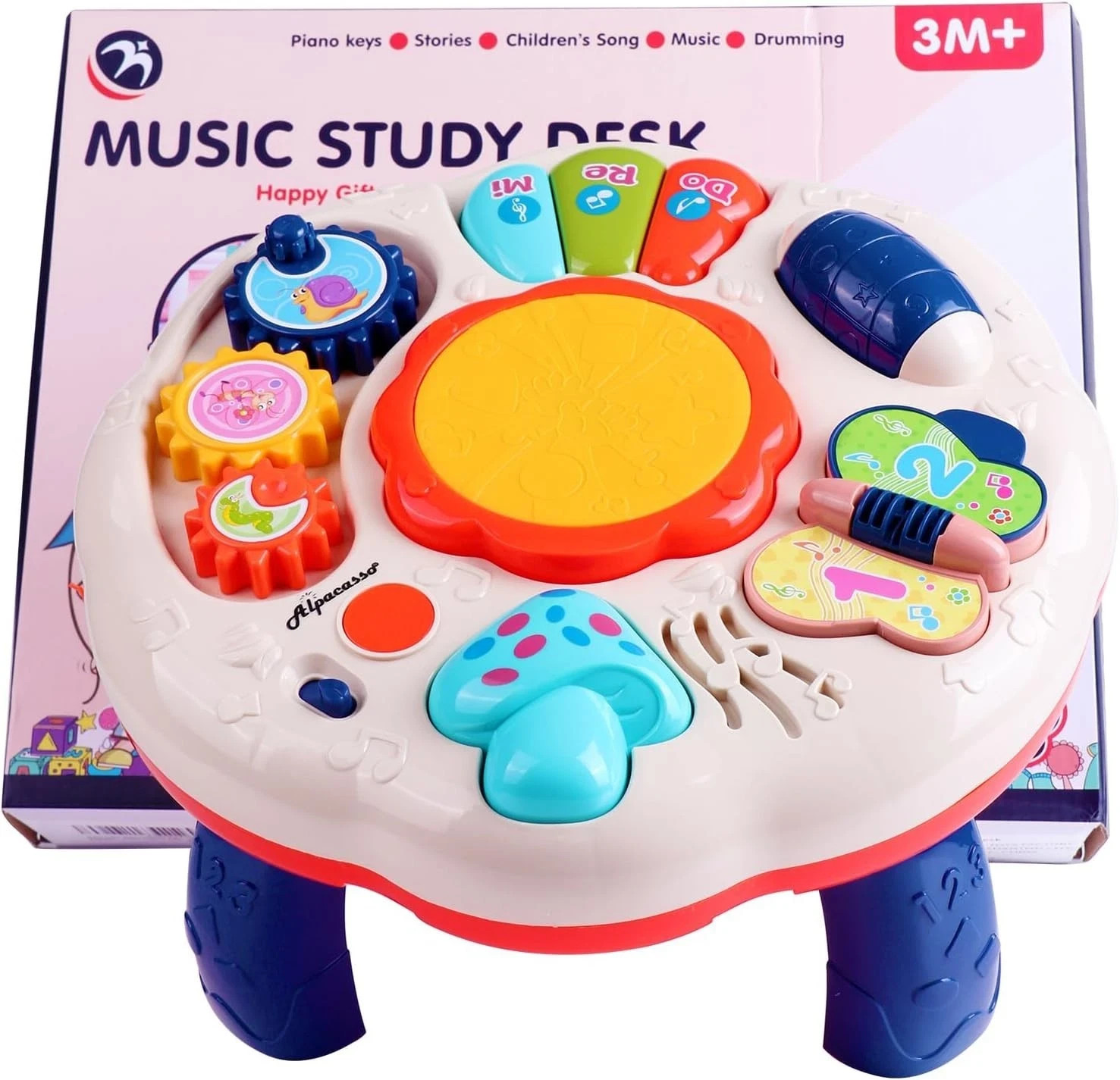Alpacasso Baby Piano Toys Musical Baby Toys 6/9/12/18-Month-Old with Music Light