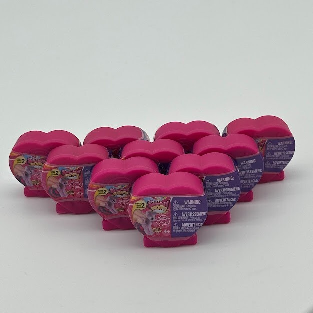 🌈 My Little Pony Series 2 Squishy Pops Set Of 10 Heart Mystery Capsules NEW 🌈