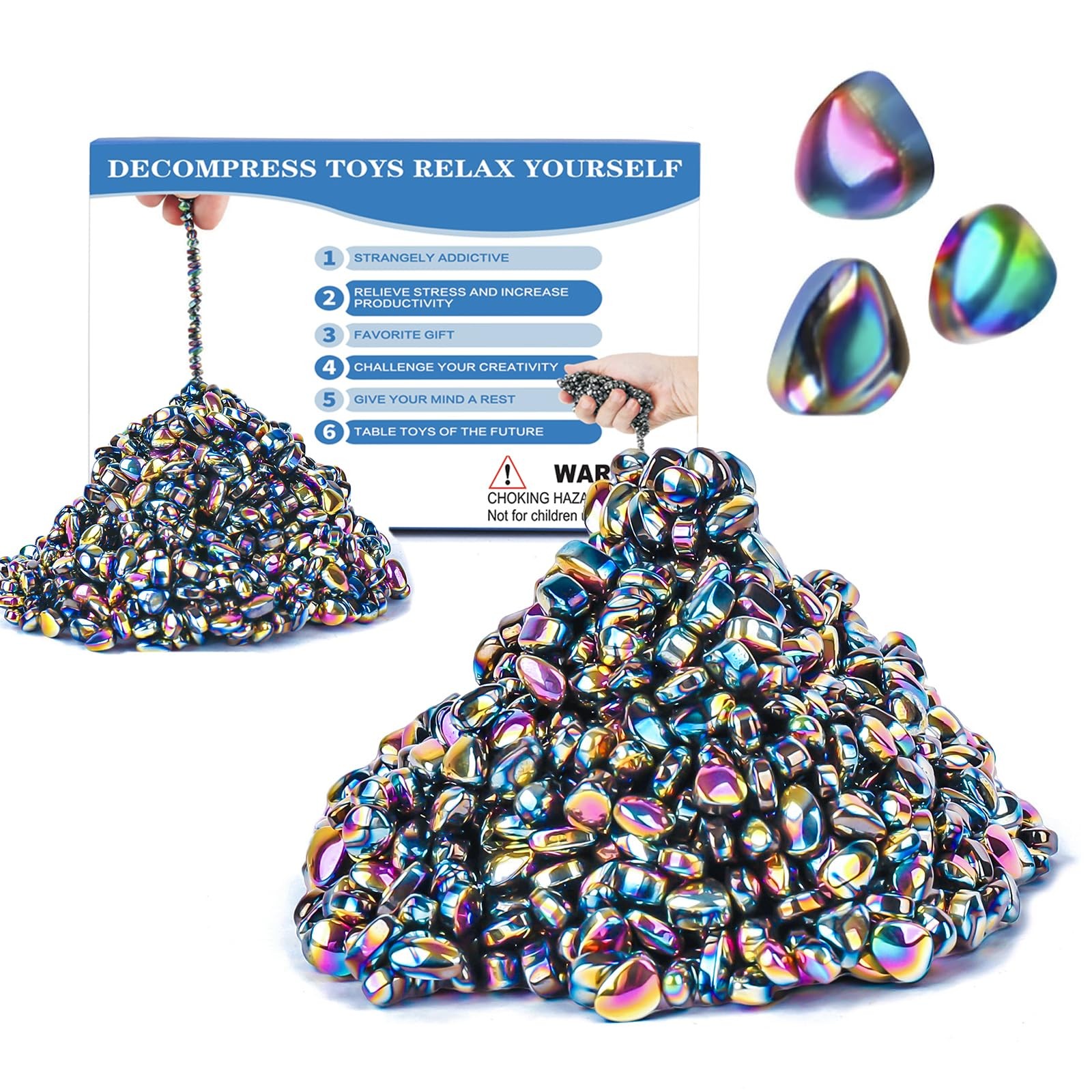 1100pcs Desk Fidget Toys for Adults, Stress & Anxiety Relief, Sensory Toy