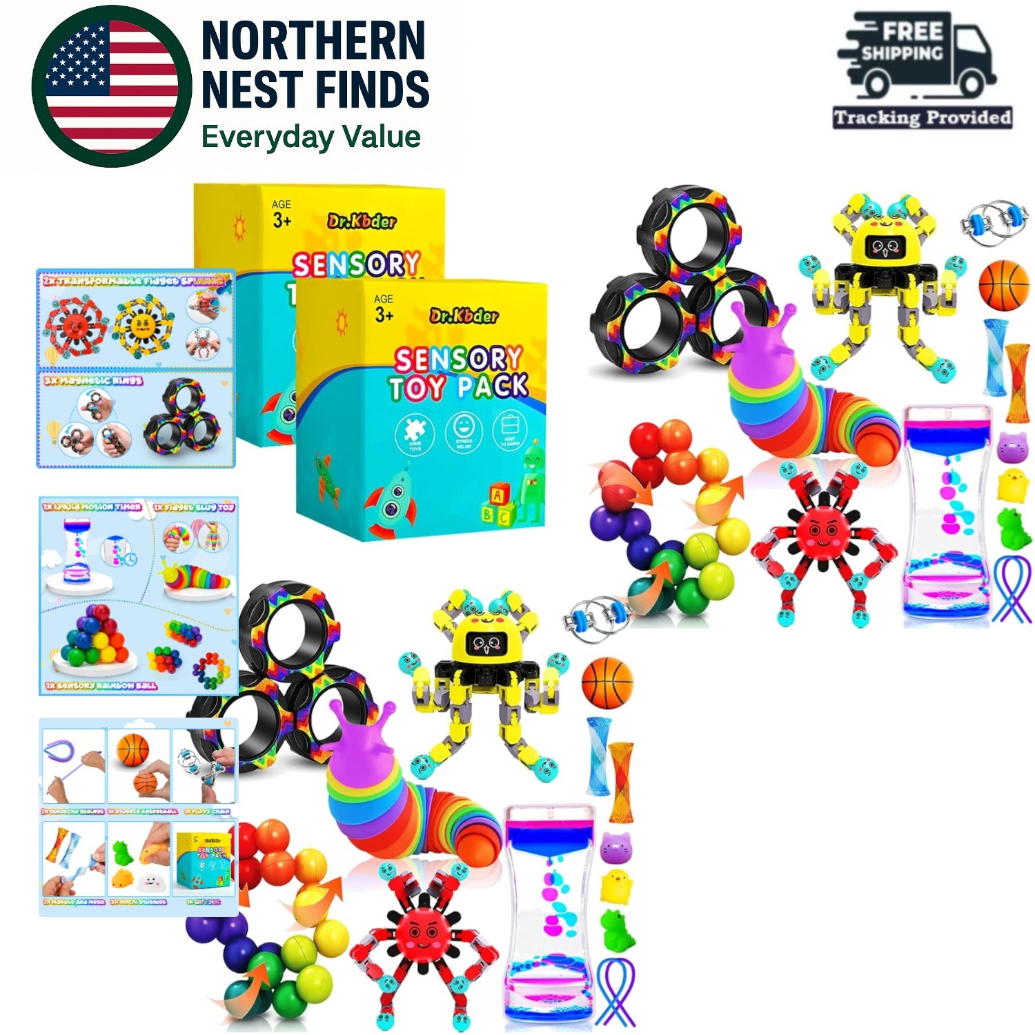 30-Pack Sensory Fidget Toys for Kids & Adults – Perfect for School & Travel