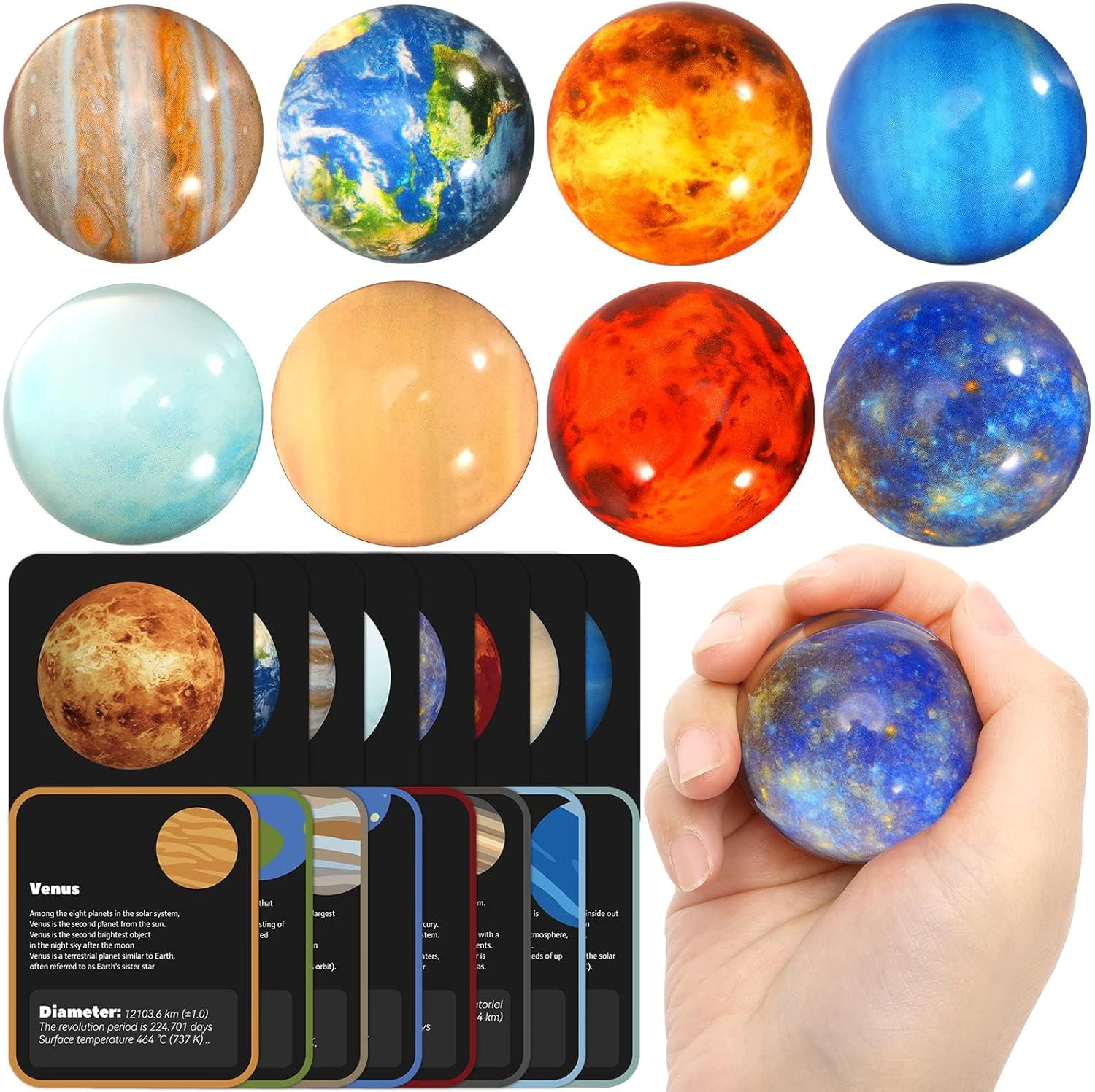 16PCS Solar System for Kids, Planets Toys – Eight