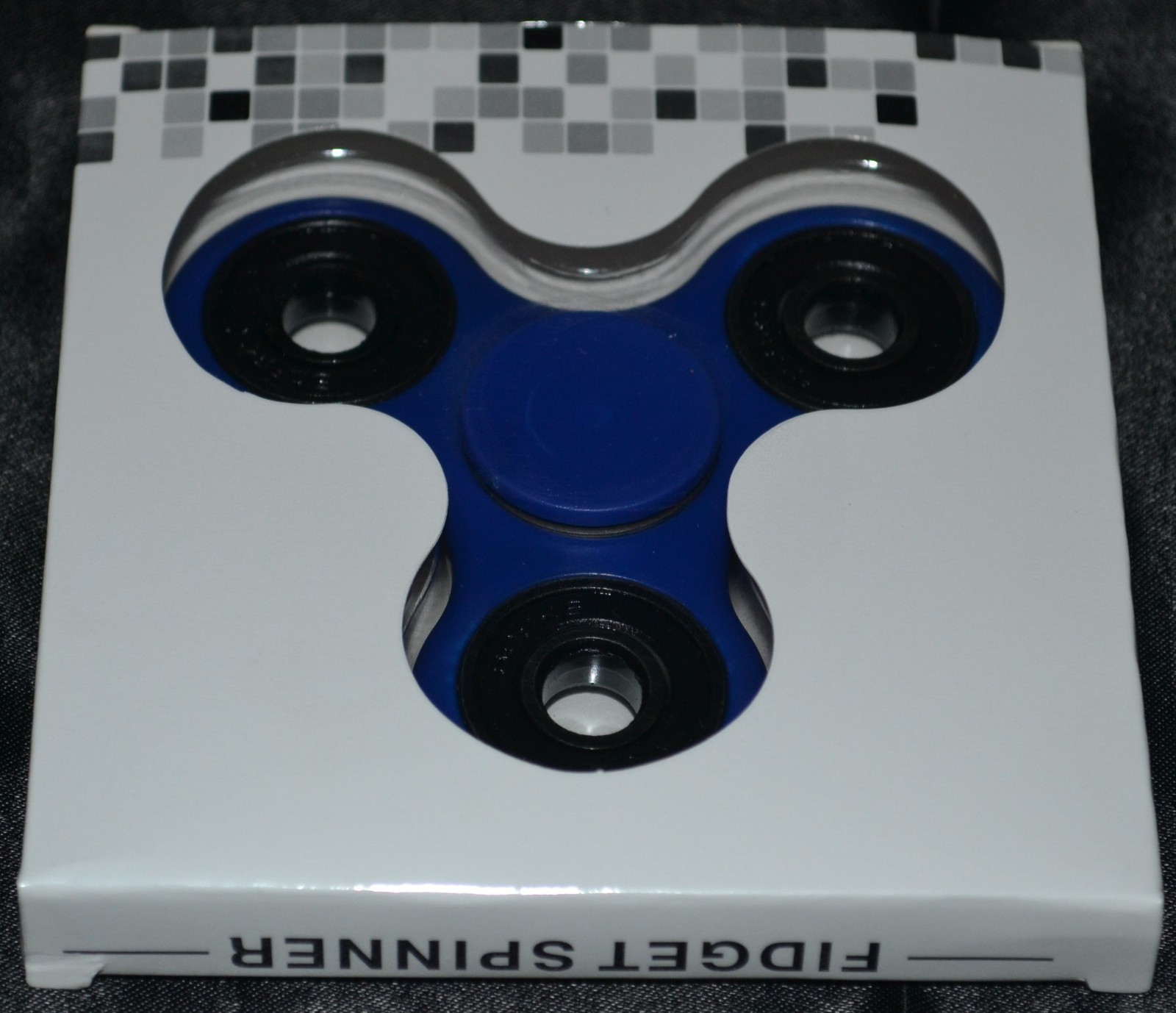 Dark Blue Fidget Spinner Kids Adults Toys ADHD, Autism Figet Spiner Stress Focus