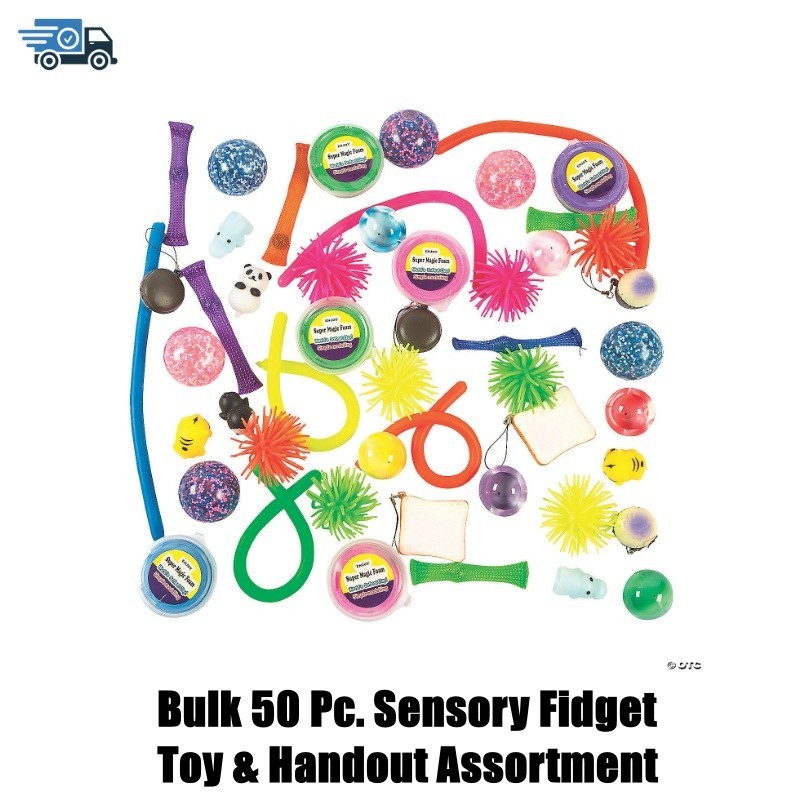 Bulk 50 Pc. Sensory Fidget Toy & Handout Assortment