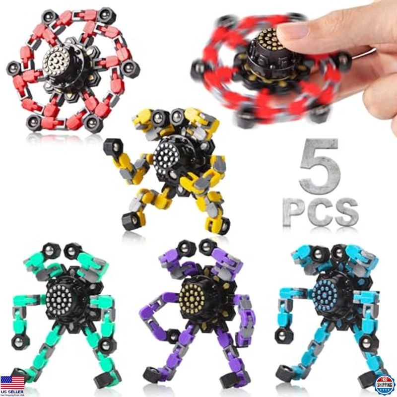 Transformable Fidget Spinners – Stress Relief Sensory Toys for Kids & Adults!