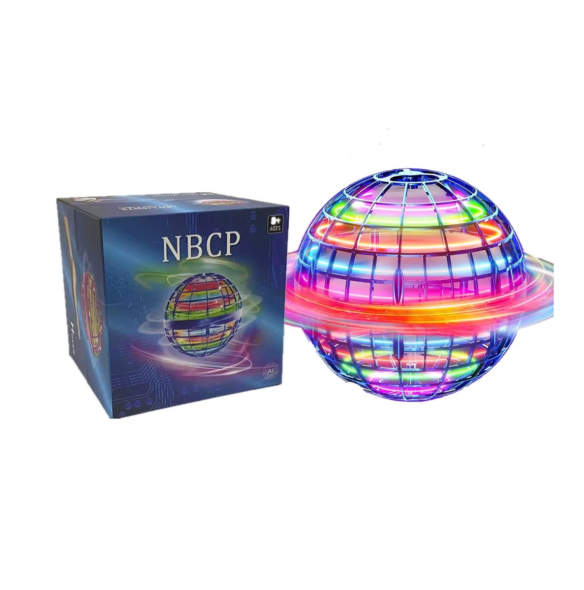 1-10Pcs Flying Ball Boomerang Fly Nebula Spinner Toys Soaring Hover UFO Drone