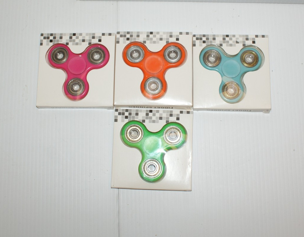 Fidget Spinners Toys 4 Pack Sensory Hand Fidget Pack Bulk Anxiety Toys Stress…