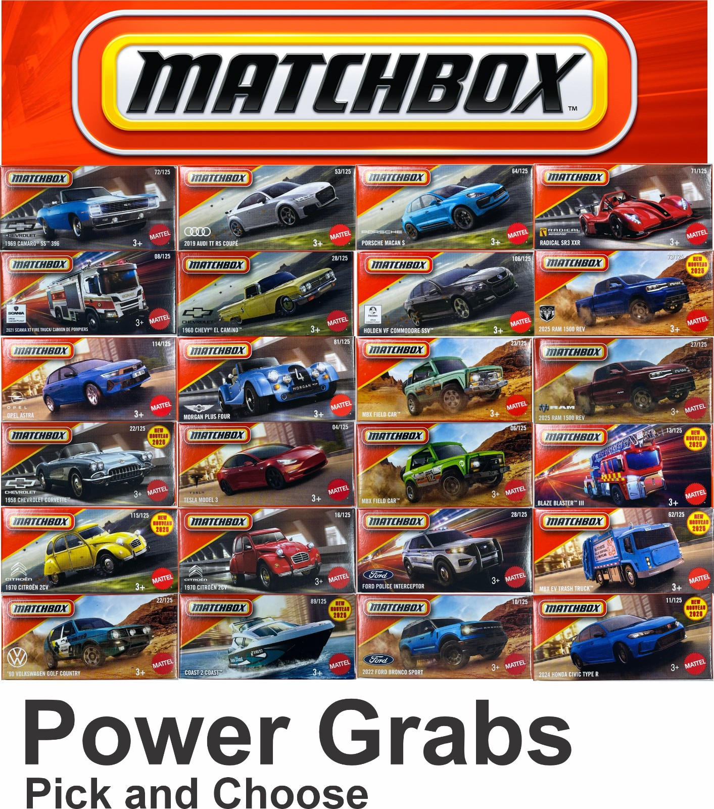 MATCHBOX Power Grabs – Pick and Choose